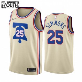 Camiseta Niños Philadelphia 76ers Ben Simmons 25 2020-21 Earned Edition Swingman